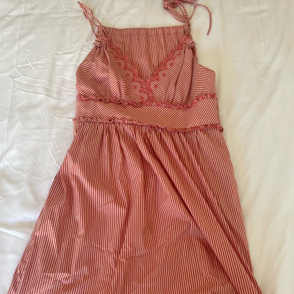 BCBG. Size 6. Red/white striped dress. - Picture 9 of 12